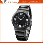 Fashion Business Watches 12 3 6 9 Red Blue Day&Date Display Watches Man Quartz