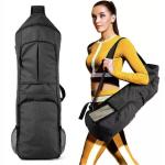 Durable Full Zip Yoga Backpack Fits 1/2 Inch Thick Yoga Mat Carrying Bag For