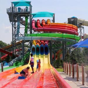 Wholesale Fiberglass Plastic Spiral Water Slide Summer Water Theme Park Equipment For Kids Adult from china suppliers