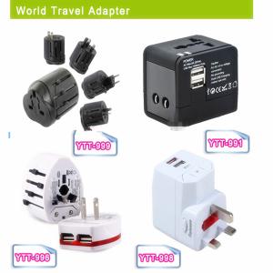 Wholesale All-In-One UK USA Euro AUS plug Universal World Power Adaptor from china suppliers