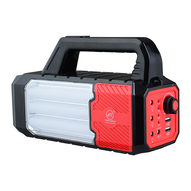 Complete Emergency Solar Lighting Kit with 8000mAh Battery Capacity and 3W Solar Panel