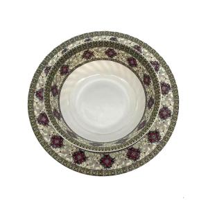 Wholesale 9 Inch Personalized Melamine Soup Bowl Ripple For Restaurant BSCI from china suppliers