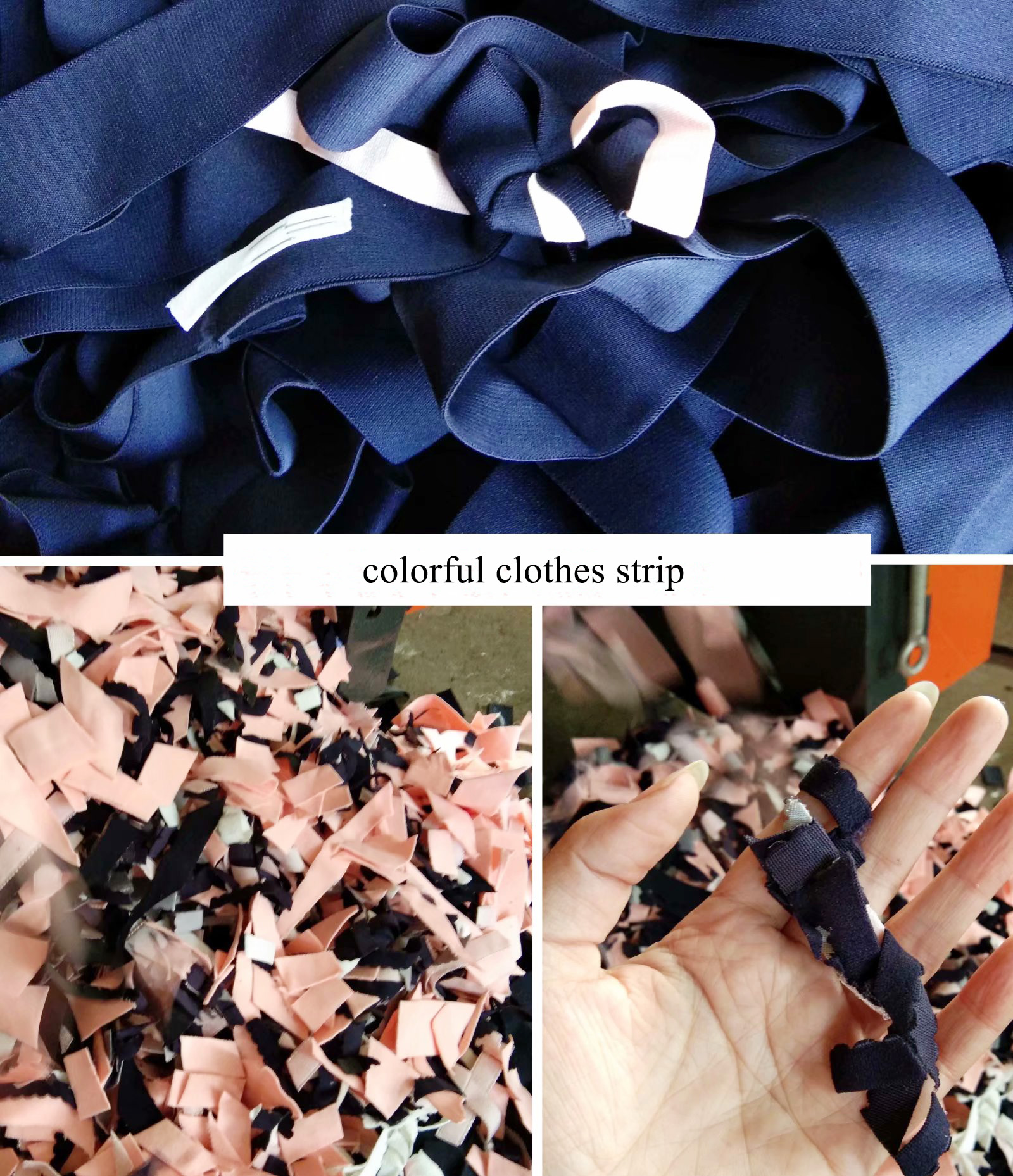 Plastic Or Pp Bag Fabric Shredding Machine , Scrap Cloth Shredder Machine