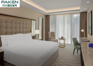 Wholesale Economic Hotel Furniture Bedroom Sets Qatar / Arabic Light Luxury Furnitures Walnut + Golden SS from china suppliers