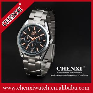 Wholesale MOQ 10pcs China Watch Manufacturer Rose Gold 3 Dial Wristwatches Man Stainless Steel Watch from china suppliers