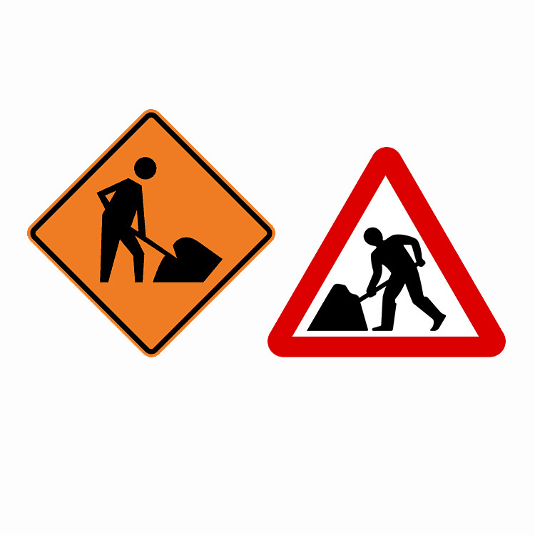 Road Sign Traffic Signs Customized Street Signs Traffic Control Signs Customized Design Traffic Warning Sign Road Work Ahead Road Sign