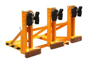Wholesale DG1500D Forklift Mounted Rubber-belt Drum Grabber 900mm Straddle Length Load Capacity 500KgX3 Forklift Drum Grabber from china suppliers