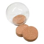 Yuelin Tapered Round Dome Glass Bottle Corks Lid Anti Corrosion DIY