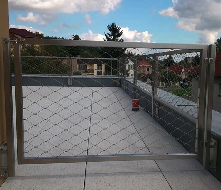 Stainless Steel Wire Rope Mesh X Tend Mesh AISI 316L Zoo Mesh Stainless Steel Wire Rope Mesh For Balustrade
