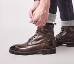 Breathable Genuine Leather Military Boots Mens Waterproof Army Training Boots