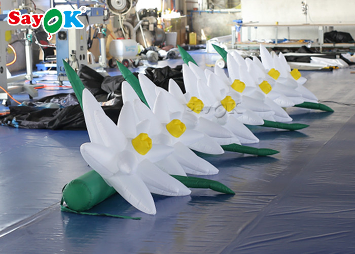 Durable Inflatable Flower Chain With Air Blower For Advertising
