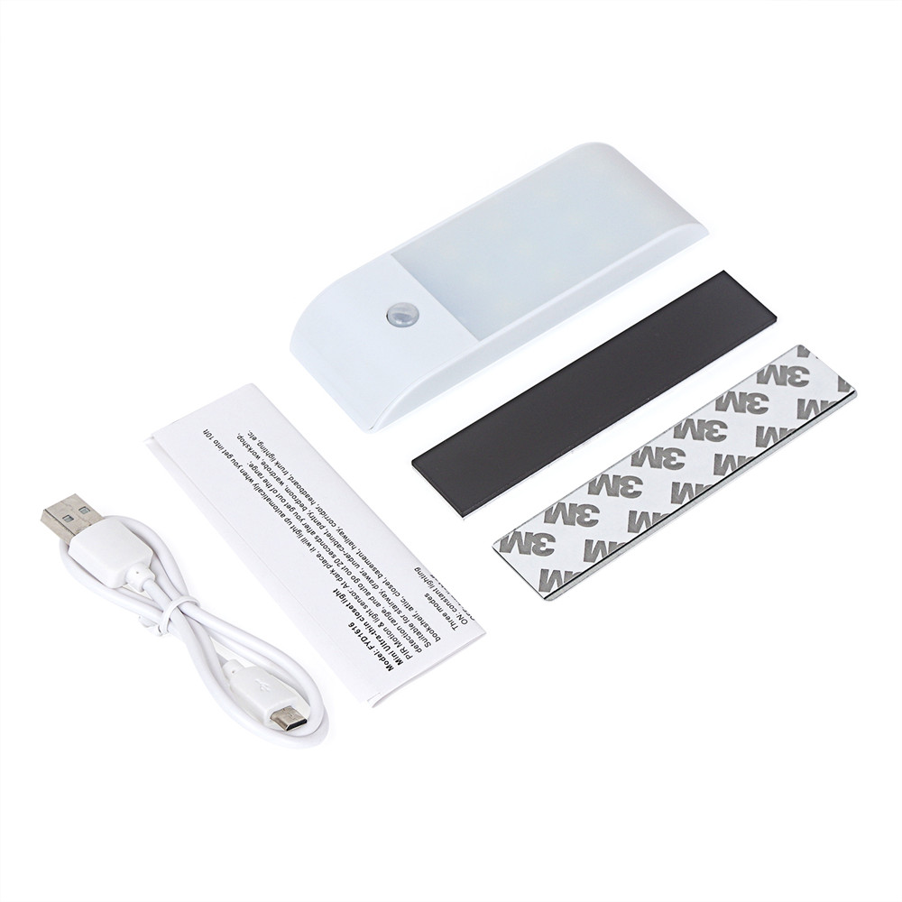 Cordless Battery Motion Sensor LED Light Rechargeable Motion Sensor Closet Light