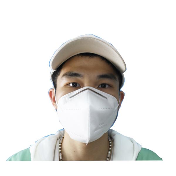 Waterproof N95 Dust Mask Soft Texture Non Woven Fabric Material No Pressure To