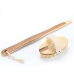 Bristle Sisal Custom Logo Wooden Shower Brush For Exfoliation And Skin Care