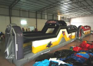 Wholesale Giant Funny Adult Inflatable Obstacle Courses 10 X 2 X 2.6m 0.55mm Pvc Tarpaulin from china suppliers