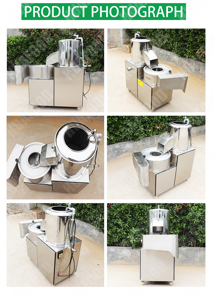 Automatic Potato Peeling Machine Potato Washing Cutting And Peeling Machine