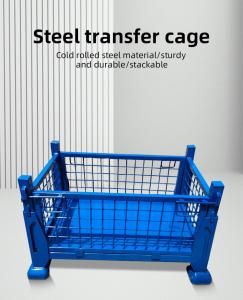 Wholesale Foldable Steel Transfer Cage Ventilated Stackable Storage Cage from china suppliers