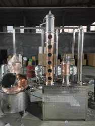 Stainless Steel/Red Copper GHO Farms Brandy/Whisky/Gin Distillation Processing System