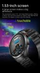 HW95 Smart Watch IP68 1.53inch Sport Watch for Men ECG PPG Fitness Tracker Heart