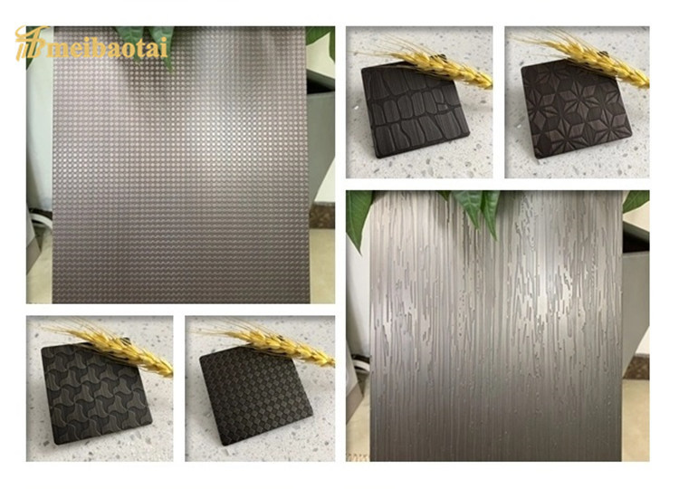 Hexagon Gold Plated Stainless Steel Sheet 10ft Length TISCO Material