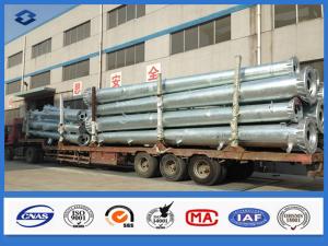 Wholesale Hot Dip Galvanized Tubular Flange Electric Power Transmission Steel Pole from china suppliers