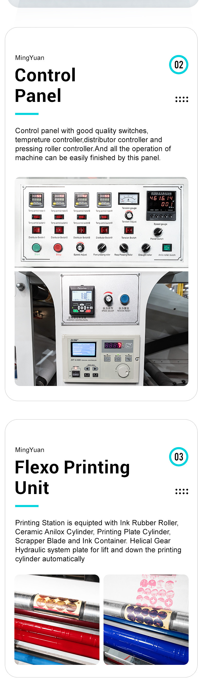 Automatic Four Color Printing Machine Speed 60-100m/min