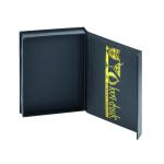 Eco Friendly Custom Printed Logo Gold Hot Stamping Package Black Gift Box With