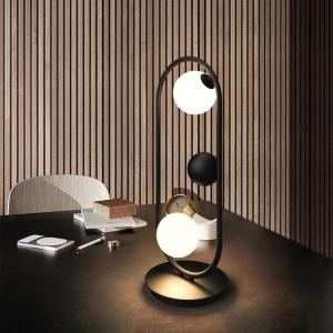 Wholesale Luminous Flux 110lm Gold / White / Black 26*65cm Glass Bedside Lamp from china suppliers