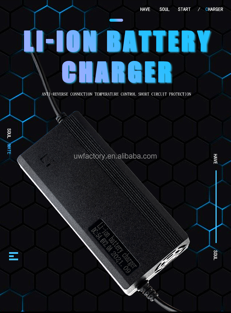 AC100-240V 50/60Hz Electric Tool 420W Lithium Battery Charger for Ternary 21s 88.2V5A 10A Speed Electric Motorcycle