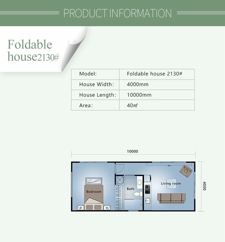 EU/AU Standard Light Steel Frame Mobile House Mobile Homes Granny Fat
