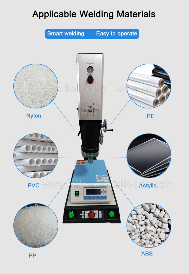 Easy to Operate 15KHZ 3200W Portable Ultrasonic Welding Machine for Fabric Plastic PVC