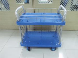 Wholesale AS4084 Warehouse Storage Racks Four Wheels Steel Handle Platform Hand Truck from china suppliers