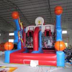 Outdoor Blue and Red PVC Tarpaulin Cannonball Shooting Inflatable Sports and Air