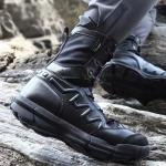 Navy Military Boots With Zipper Lightweight Desert Shoes Waterproof Breathable