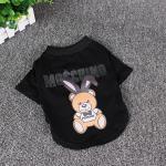 Breathable Cotton Dog Wearing Clothes Black White S M L XL XXL