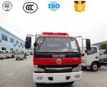 190HP Water Tank Fire Fighting Truck , Foam Pump Fire Truck Manual Transmission