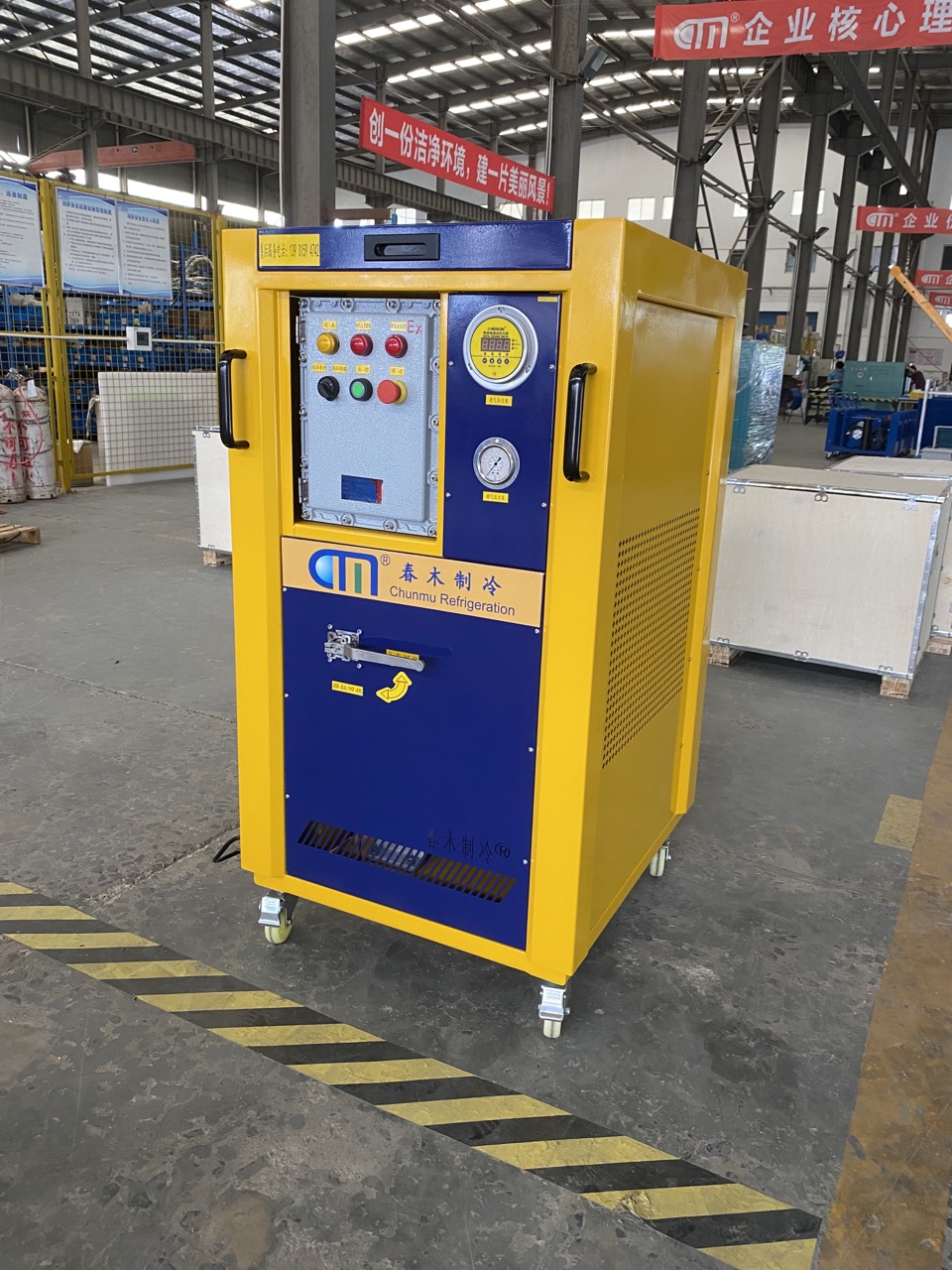 R134a refrigerant recovery pump oil less ac recycling equipment 4HP air conditioner recovery recharge machine