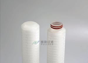 Wholesale Food Beverage / Electronics Industry PP Pleated Filter Cartridge 0.1um 0.22um 0.45um 1um from china suppliers