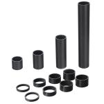 Anti Corrosion 500mm Black Carbon Fiber Tube Plain Weave