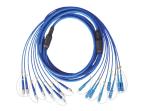 Indoor / Outdoor FTTH Duplex Armored Fiber Patch Cord for National defense