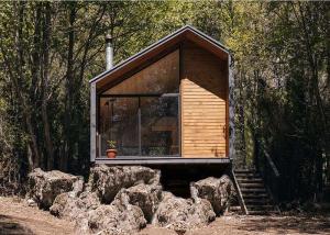 Wholesale Light Steel Frame Prefabricated Manufactured Homes Garden Studio Modern Design Tiny Houses from china suppliers