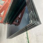 Black Toughened Glass 3mm 4mm 5mm 6mm Safety Shape Custom Bent Glass Large Size