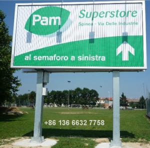 Wholesale outdoor target advertising three sided aluminium trivision billboard from china suppliers