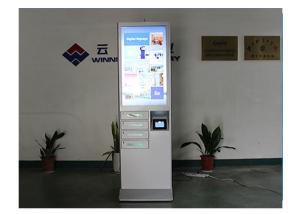 Wholesale Multi USB Cell Phone Charging Stations Floor Standing , White / Silver Color from china suppliers