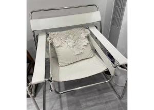 Wholesale Nordic White Metal Frame Lounge Chair Surface Polishing from china suppliers