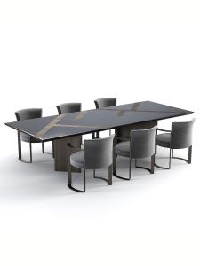 Wholesale Minimalist Modern Armrest Velvet Leather Metal Dining Chair 65*58*80 cm Customized from china suppliers