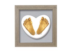 Wholesale Souvenir Gift Baby Keepsake Box , Newborn Gifts Hand And Foot Print Frame from china suppliers