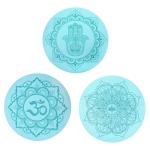 anti slip eco friendly round PU rubber circle round yoga mat