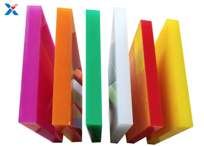 Customized Plastic Acrylic Sheets Orange Colored Roofing Perspex Board