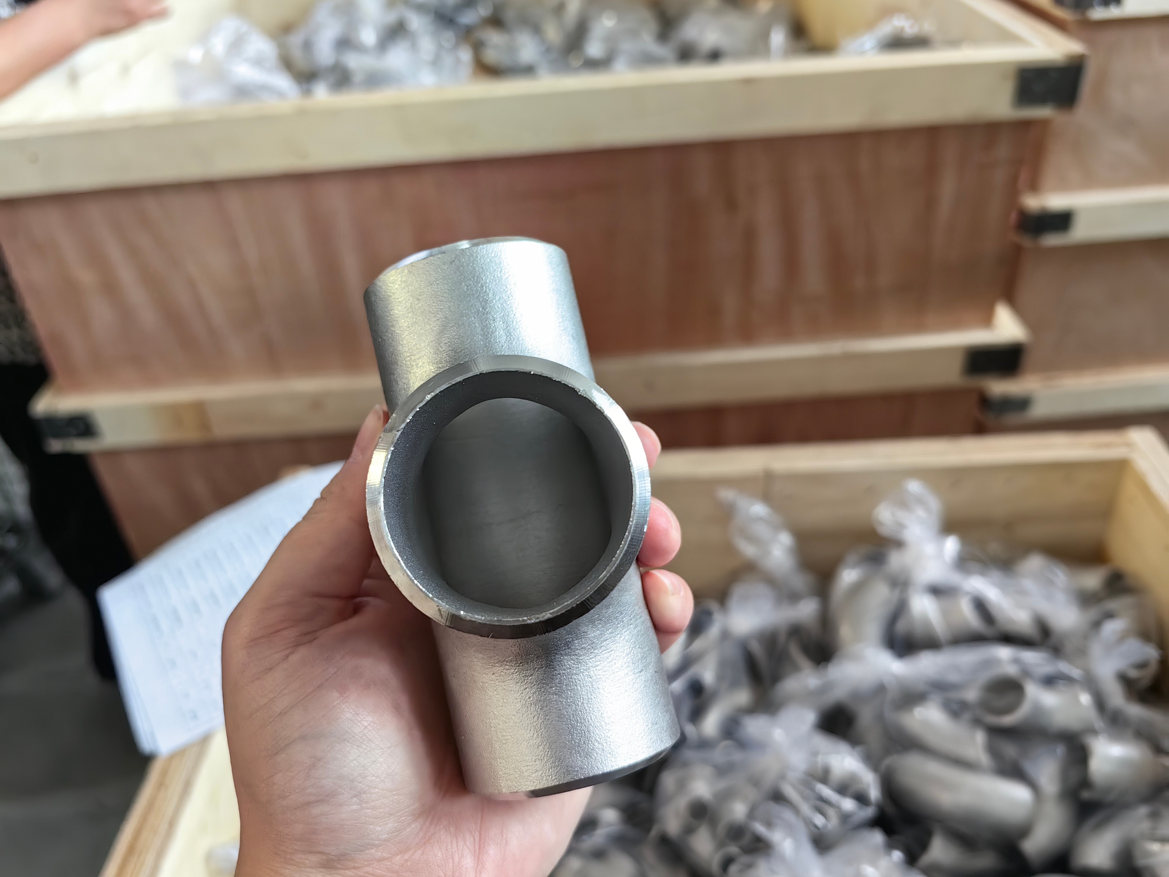 Stainless Steel Equal Tee 304L SS Butt Weld Reducer For Chemical Industry